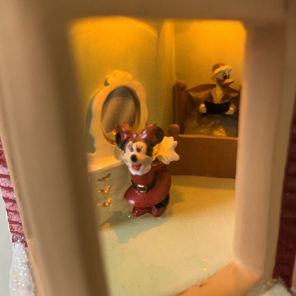 Bradford Exchange Disney Twas The Night Before Christmas Illuminated House Story - Picture 15 of 16